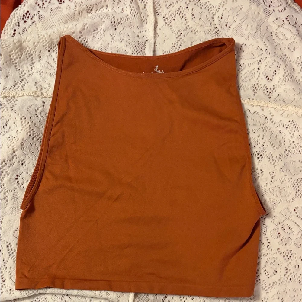 Free People Intimately size M/L rust colored stretch tank - Picture 1 of 9